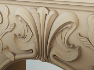 art nouveau fireplace 3D Model