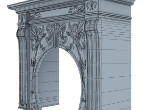 art nouveau fireplace 3D Model