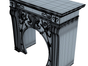 art nouveau fireplace 3D Model