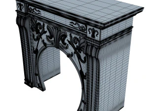 art nouveau fireplace 3D Model