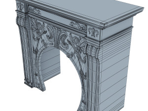 art nouveau fireplace 3D Model