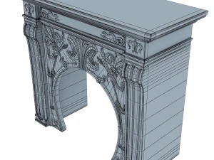 art nouveau fireplace 3D Model