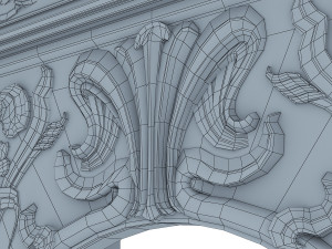art nouveau fireplace 3D Model