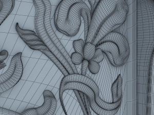 art nouveau fireplace 3D Model