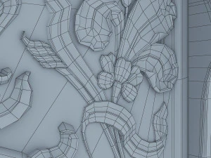 art nouveau fireplace 3D Model