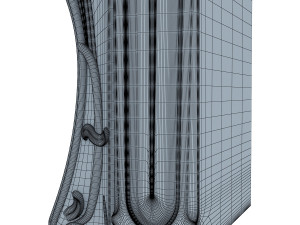 art nouveau fireplace 3D Model