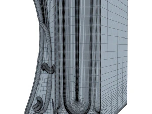 art nouveau fireplace 3D Model