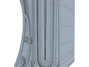 art nouveau fireplace 3D Model