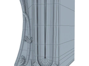art nouveau fireplace 3D Model