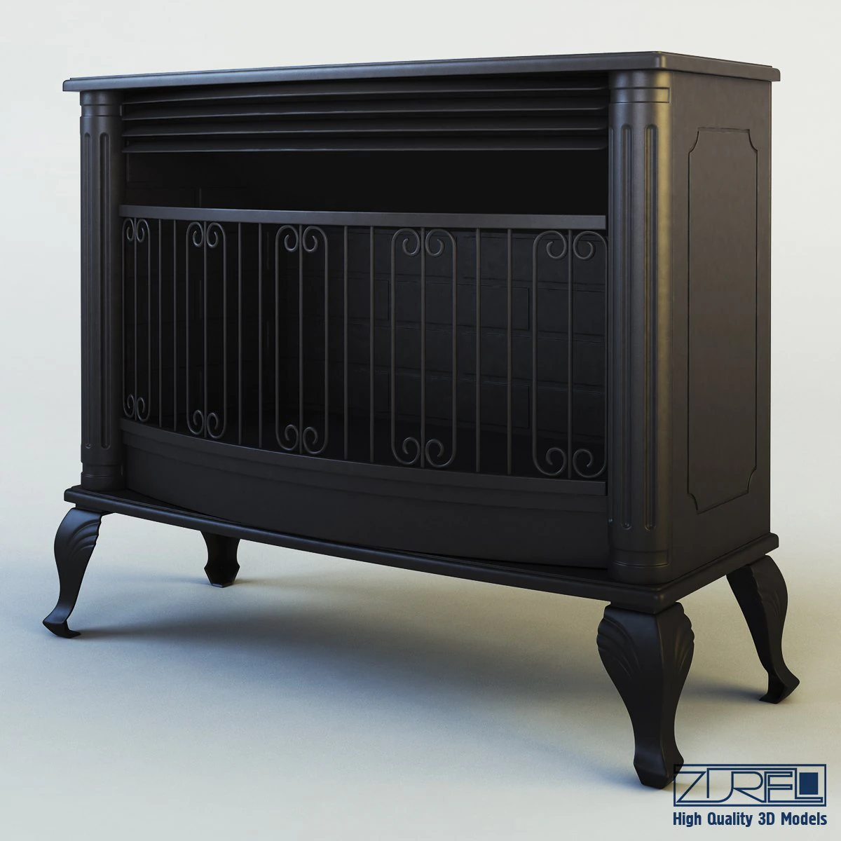 mirage fireplace 3D Model .c4d .max .obj .3ds .fbx .stl .blend 
