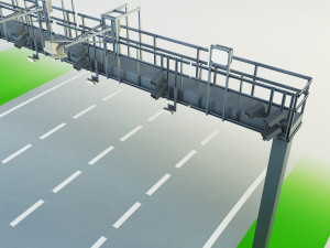 multi lane free flow mlff Model 3D