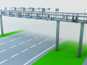 multi lane free flow mlff Model 3D