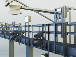 multi lane free flow mlff Model 3D