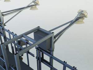 multi lane free flow mlff Model 3D