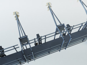 multi lane free flow mlff Model 3D