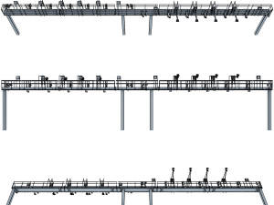 multi lane free flow mlff Model 3D