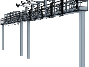 multi lane free flow mlff 3D Model