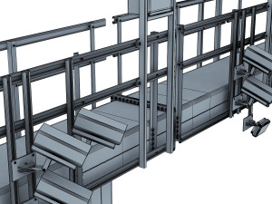 multi lane free flow mlff Model 3D