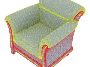 club chair patti 3D Model