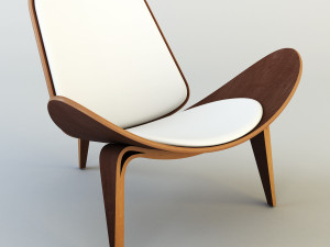 shell chair 3D-Modell