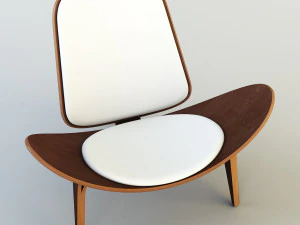 cadeira de concha Modelo 3D