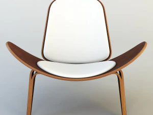 cadeira de concha Modelo 3D