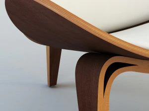 cadeira de concha Modelo 3D