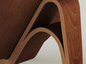 cadeira de concha Modelo 3D