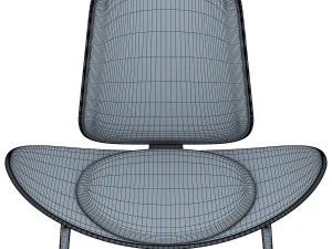 cadeira de concha Modelo 3D