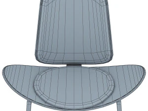 cadeira de concha Modelo 3D