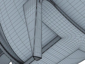 cadeira de concha Modelo 3D