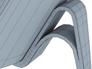 cadeira de concha Modelo 3D