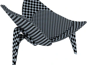 cadeira de concha Modelo 3D