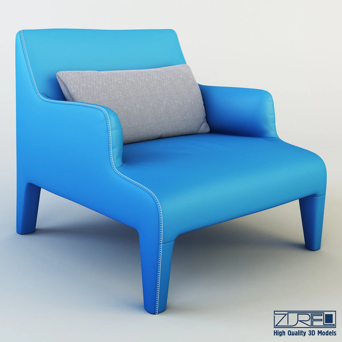 frida armchair 3D Model .c4d .max .obj .3ds .fbx .stl .blend 