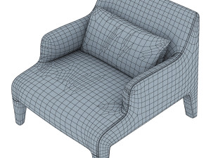 frida armchair Modelo 3D