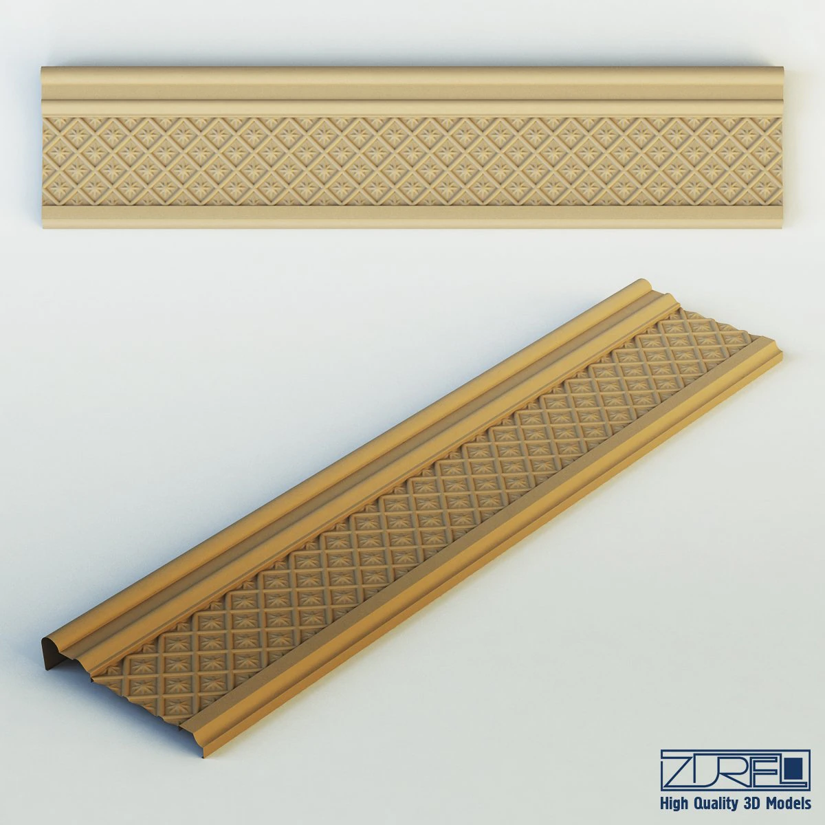 moulding v 2 3D Model .c4d .max .obj .3ds .fbx .stl .blend 