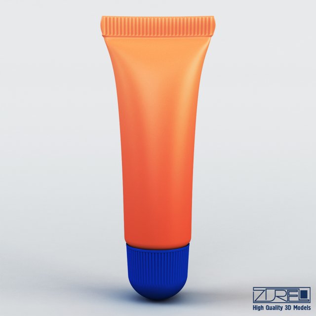 cosmetic gel tube 3D Model .c4d .max .obj .3ds .fbx .stl .blend 