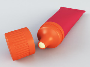 cream tube 3D Модель