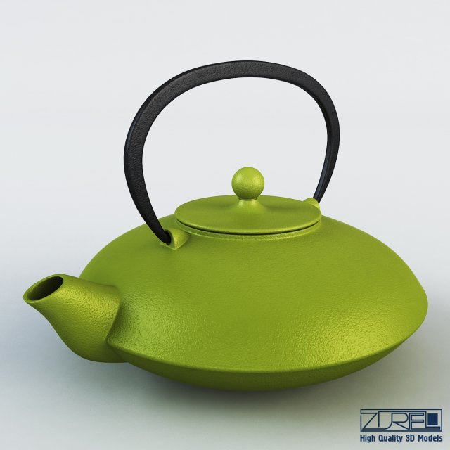 cast iron tea kettle Modelo 3D .c4d .max .obj .3ds .fbx .stl .blend 
