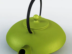 cast iron tea kettle 3D Model