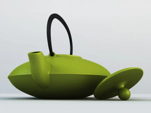 cast iron tea kettle 3D Model