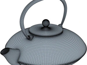 cast iron tea kettle 3D Model