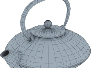 cast iron tea kettle 3D Model