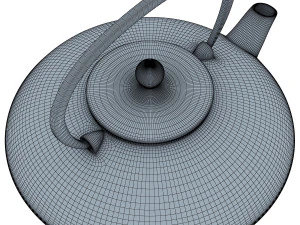 cast iron tea kettle 3D Model
