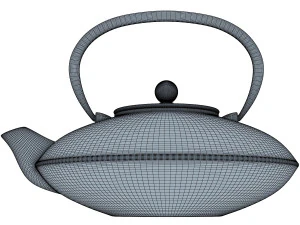 cast iron tea kettle 3D Model