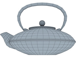 cast iron tea kettle Modelo 3D