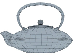 cast iron tea kettle 3D Model