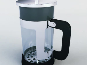 french press quartz 3D Model