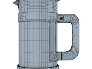 french press quartz 3D Model