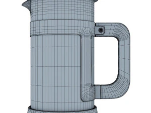 french press quartz 3D Model